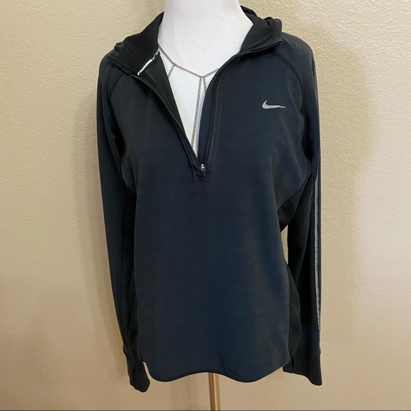 Nike Sweaters | Nike Drifit Sprint Hooded Half Zip Running Sweater | Poshmark